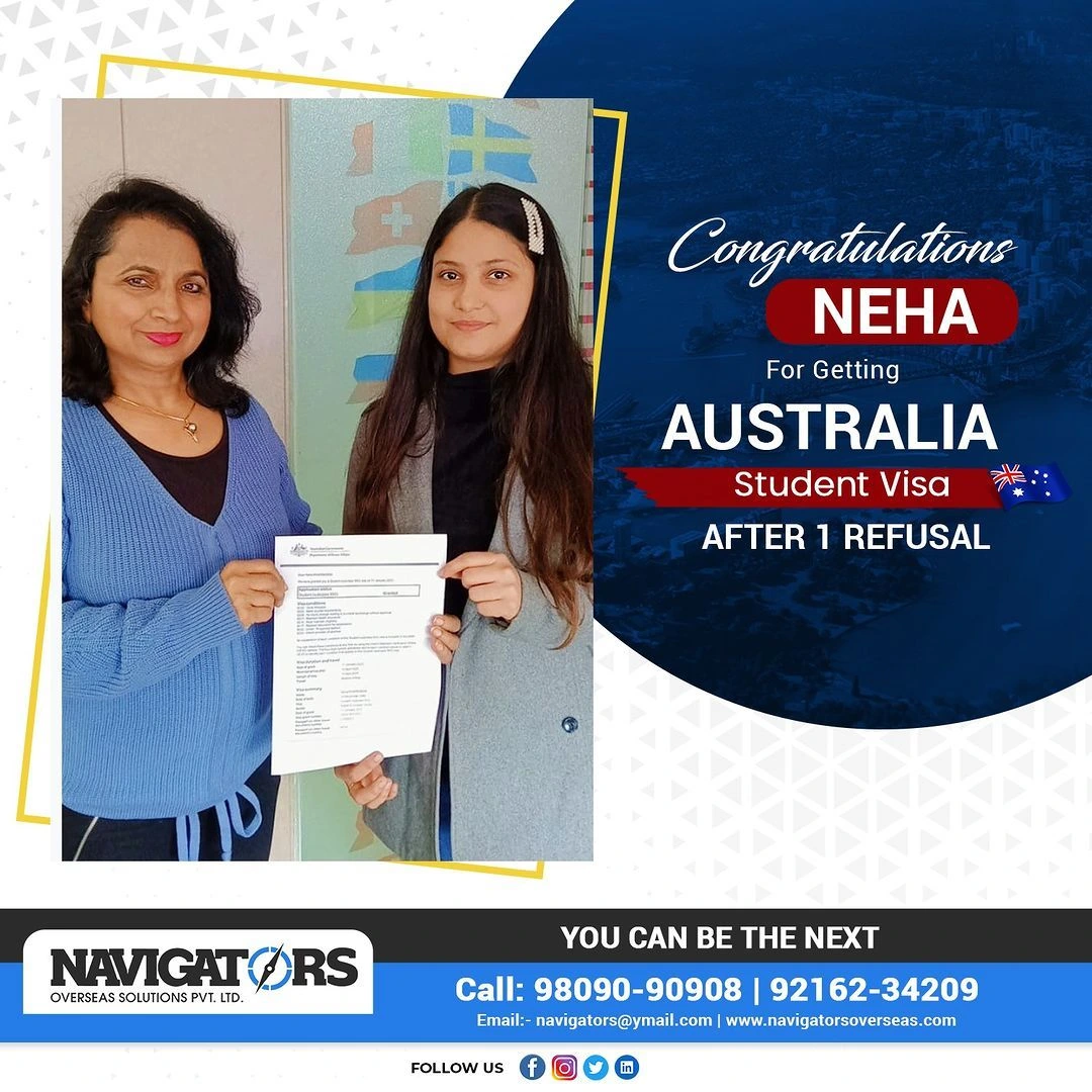 Celebrating Success: Neha's Australia Study Visa