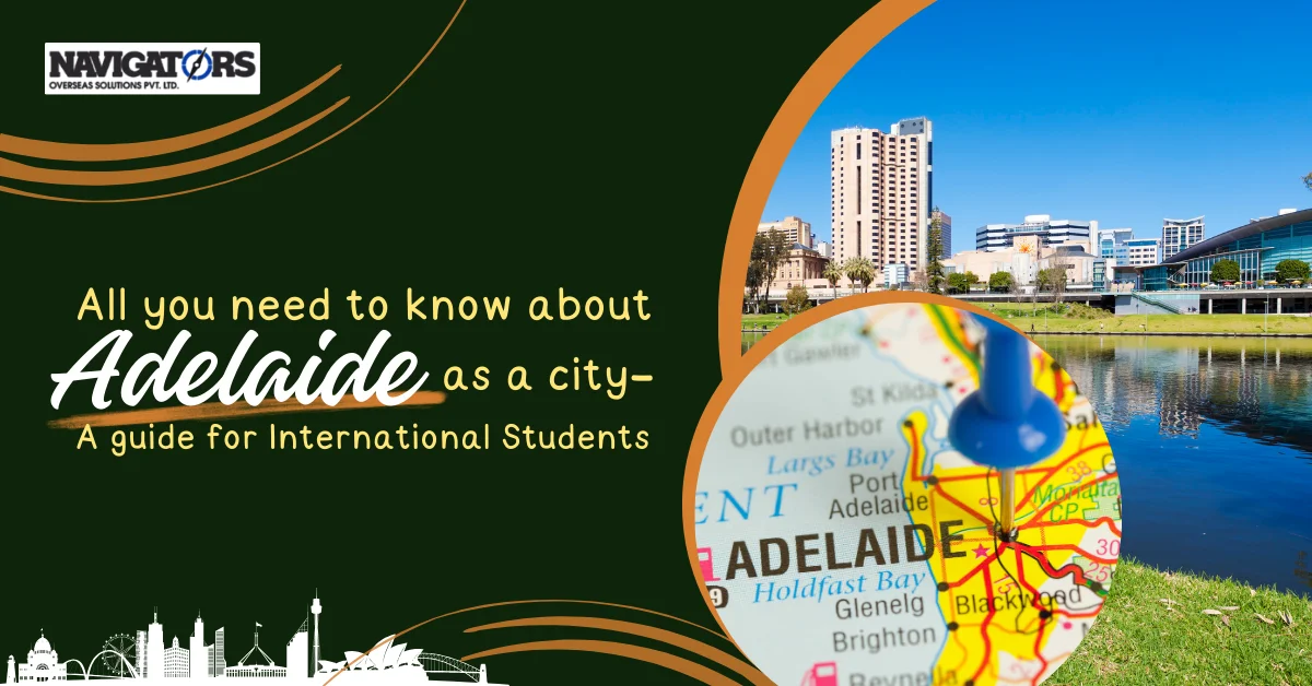 Image showcasing Adelaide City Guide for International Students.