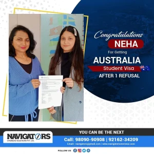 Australia Study Visa Testimonial - Neha | Navigators Overseas
